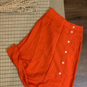 LOFT NWT size 2 Lineny Midi Skirt